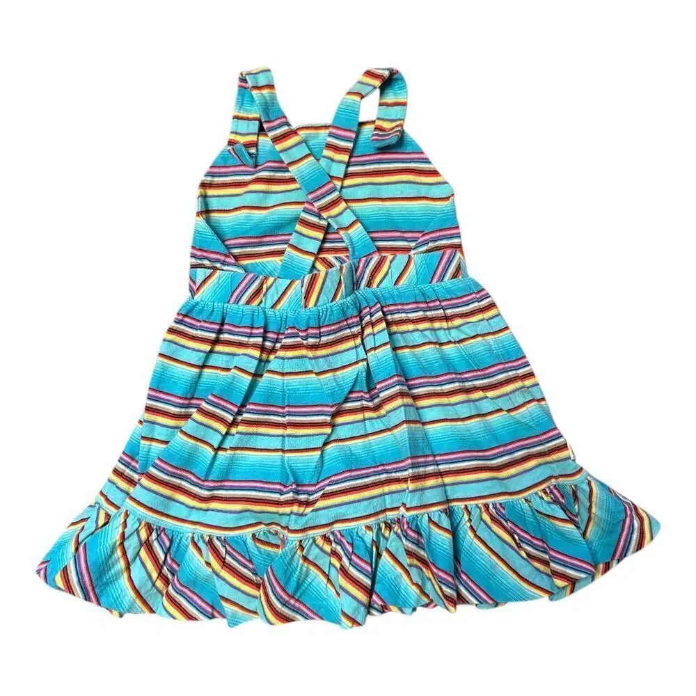 Ralph Lauren Blue Stripe Sleeveless Sundress Toddler Size 24M